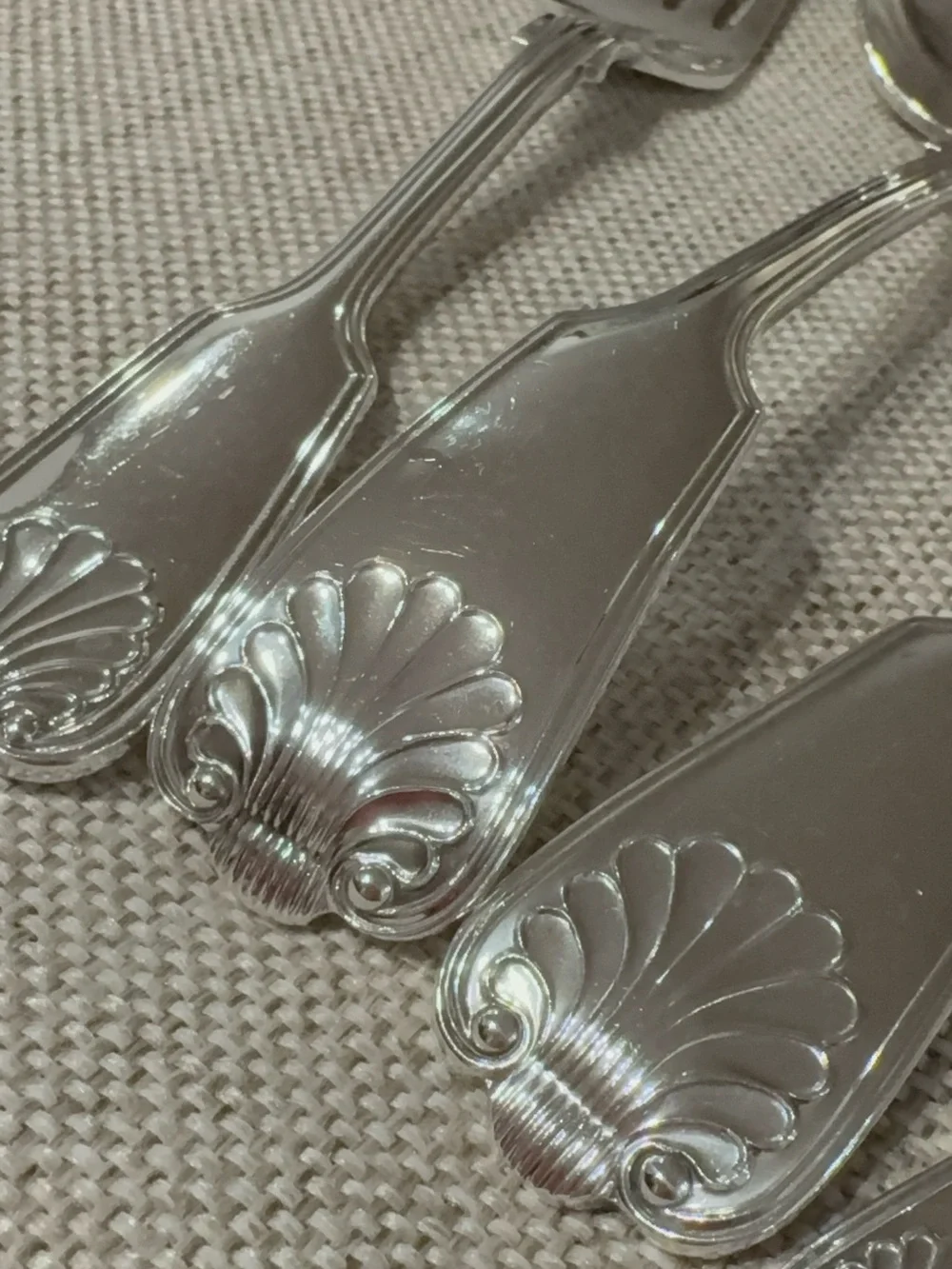 Vintage Roberts & Belk Sheffield England Shell Motif Serving Set 4 Pc